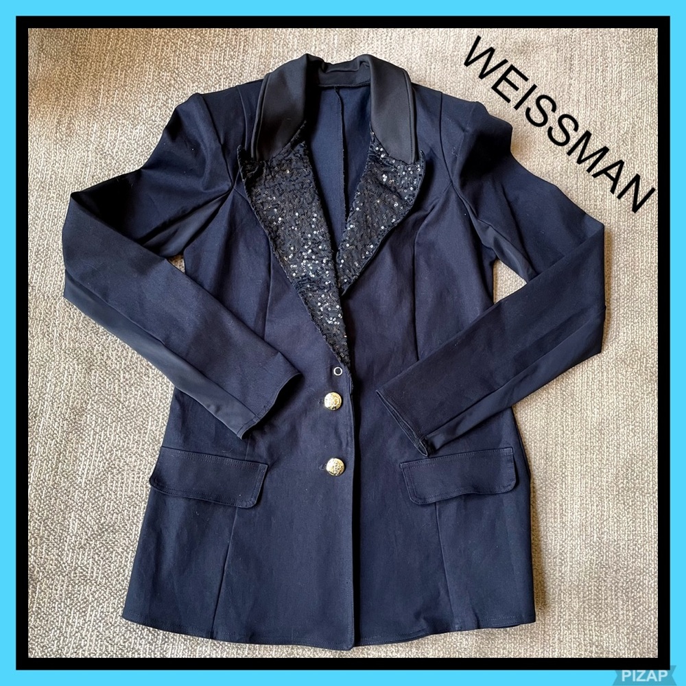 WEISSMAN BLACK JACKET W/SEQUINS